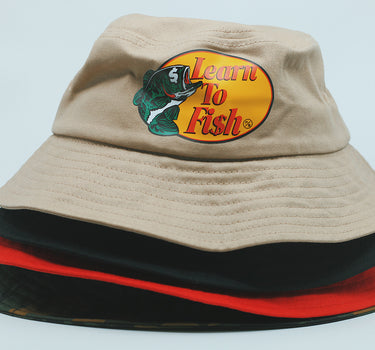Learn To Fish: Bucket Hat (Cream)