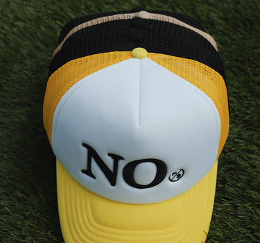 NO: Trucker Hat (Black or Yellow)