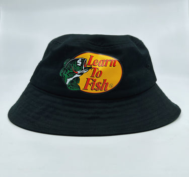 Learn To Fish: Bucket Hat (Black)