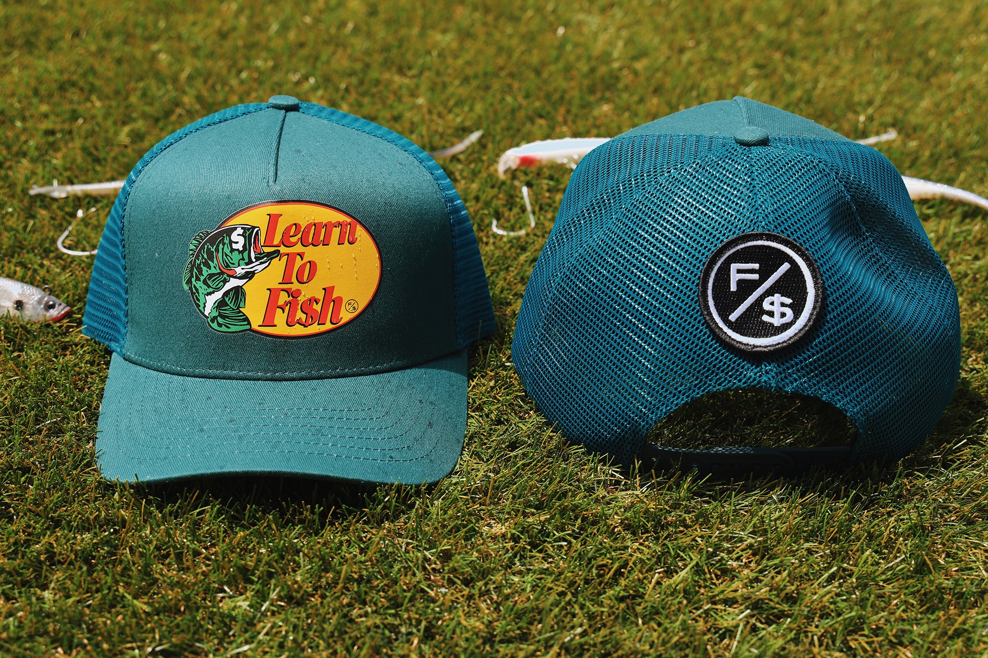 Learn To Fish: Trucker Hat (Green) – Fly Supply Co