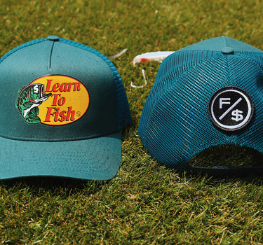 Learn To Fish: Trucker Hat (Green)