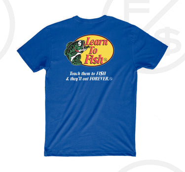 Learn To Fish: Tee (Blue)