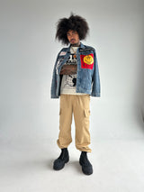 Stop Polluting (Off White - Oversize Crop)