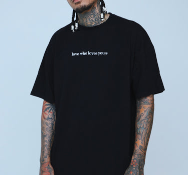 Love Who Loves You (Black - Oversize Shirt)