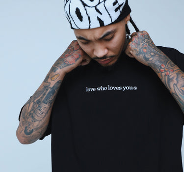 Love Who Loves You (Black - Oversize Shirt)