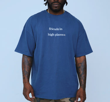 Friends In High Places (Navy - Oversize Shirt)