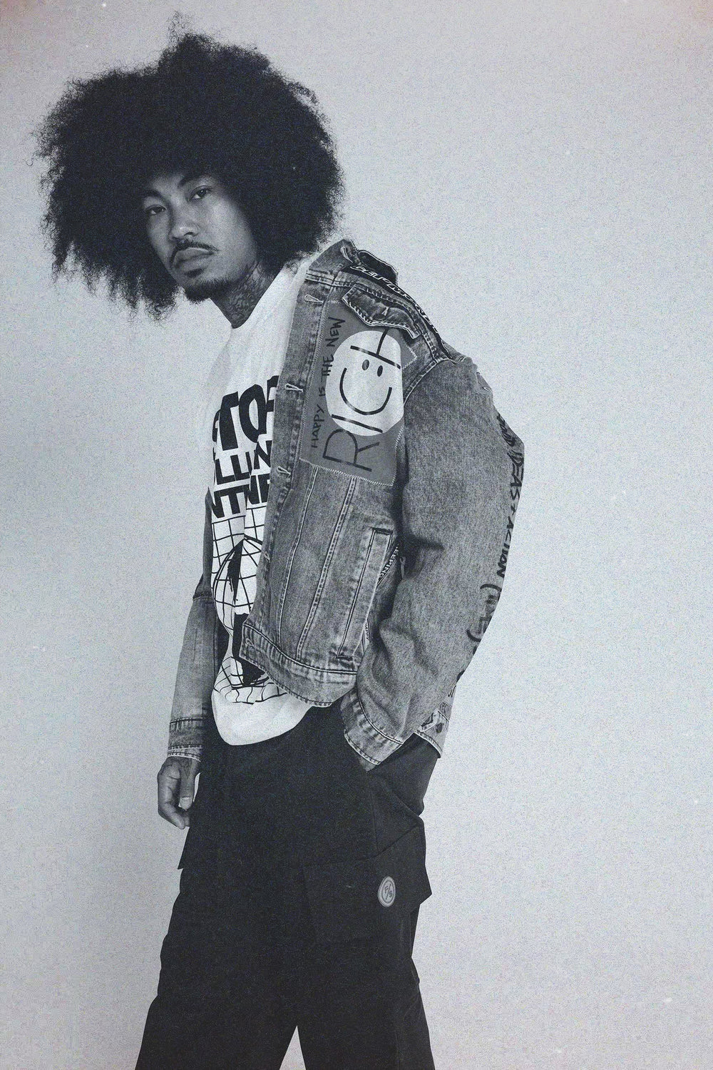 Stop Polluting (Off White - Oversize Crop)