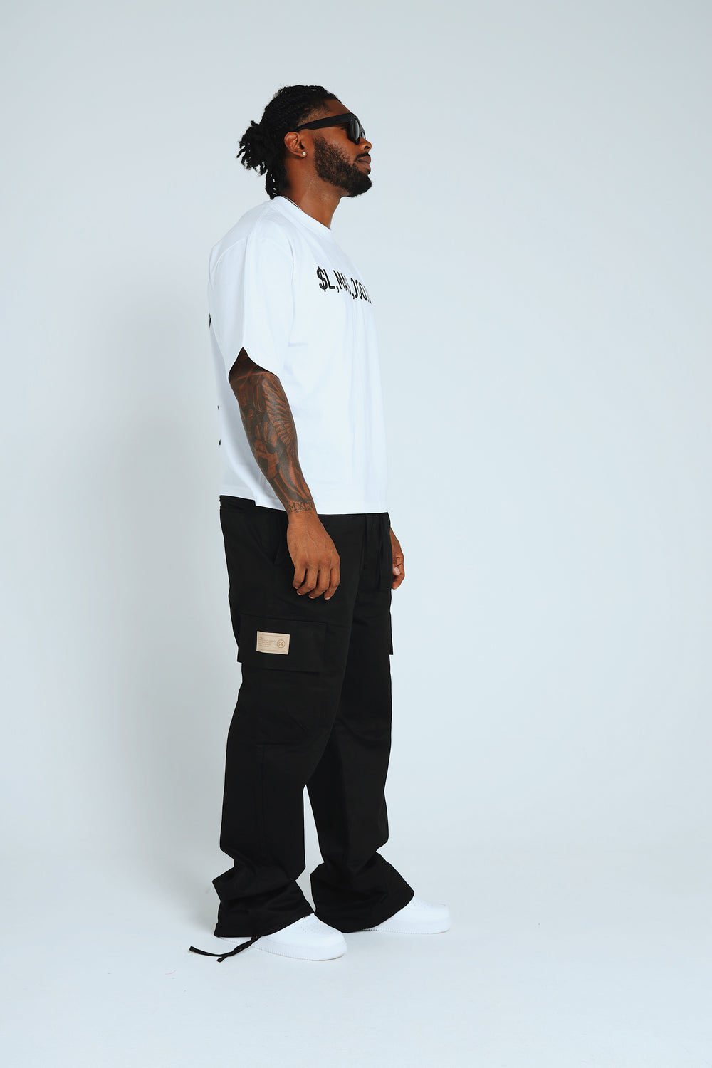 LMAO (White - Oversize Crop)