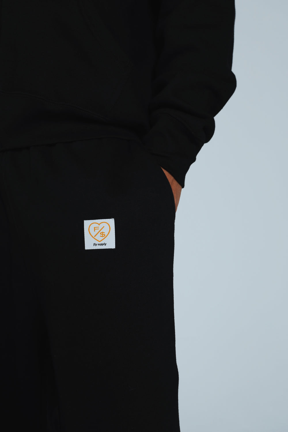 F/$ Patchwork Sweats (Black)