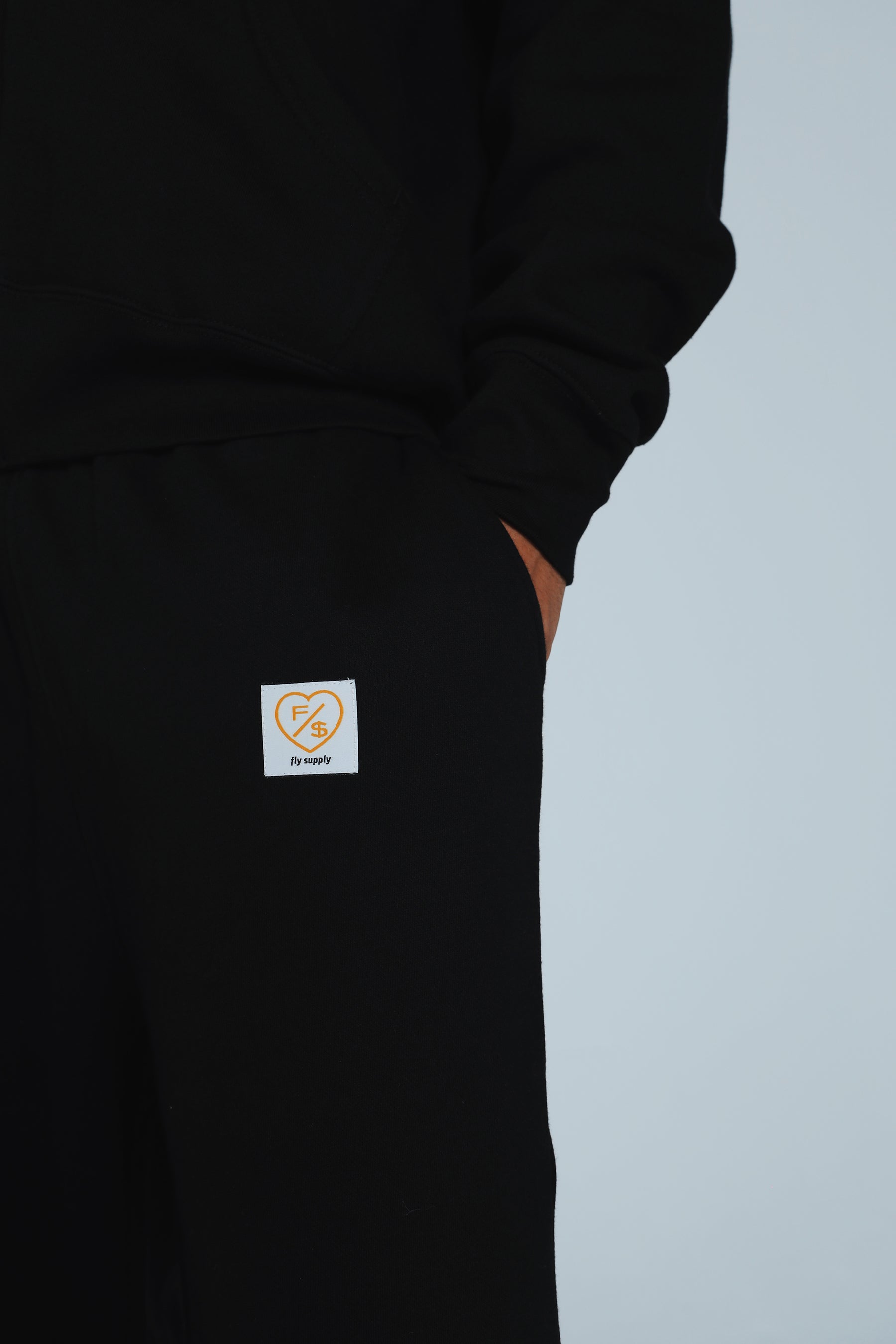 F/$ Patchwork Sweats (Black)