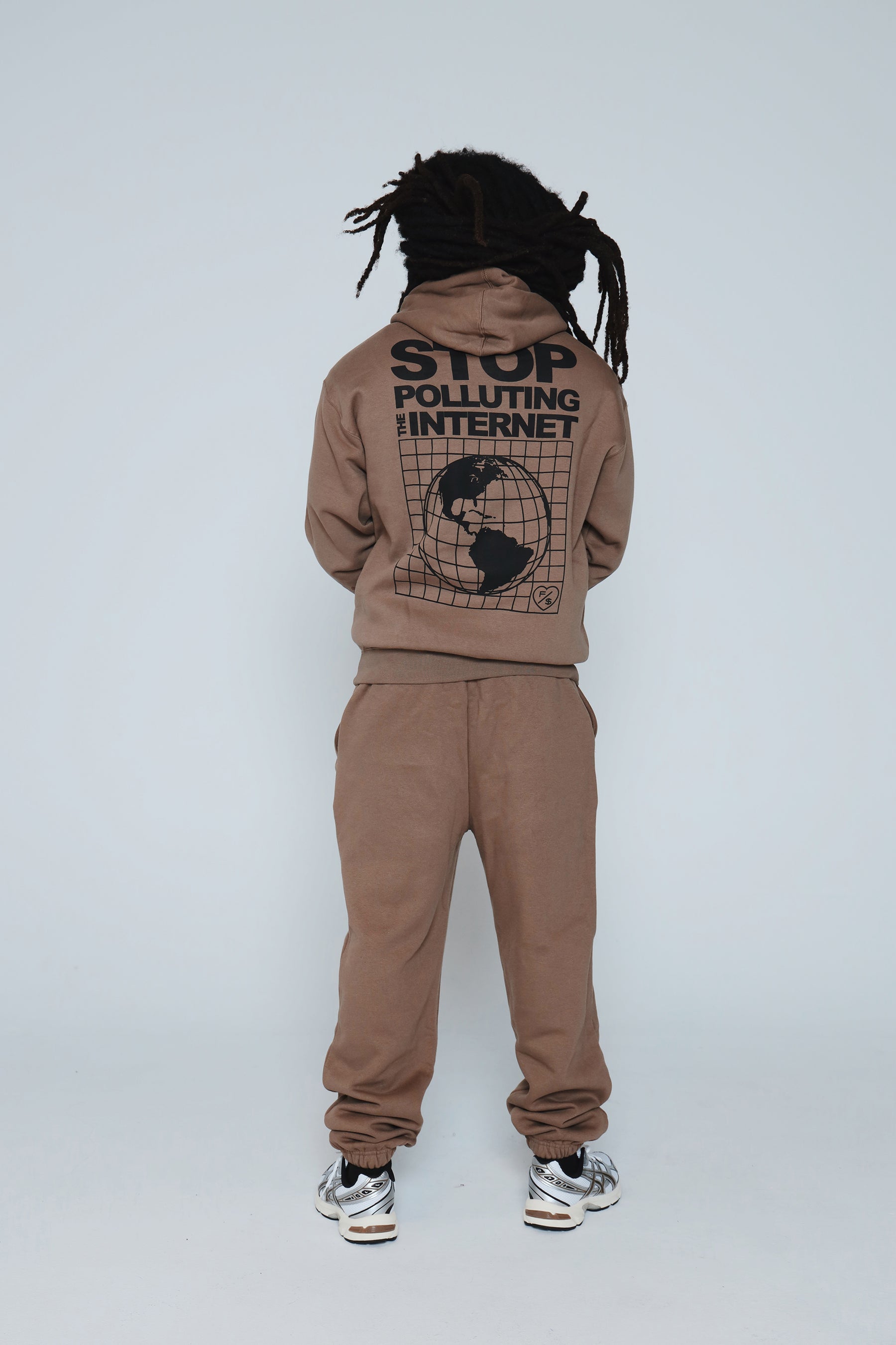 Stop Polluting Hoodie (Desert Taupe)