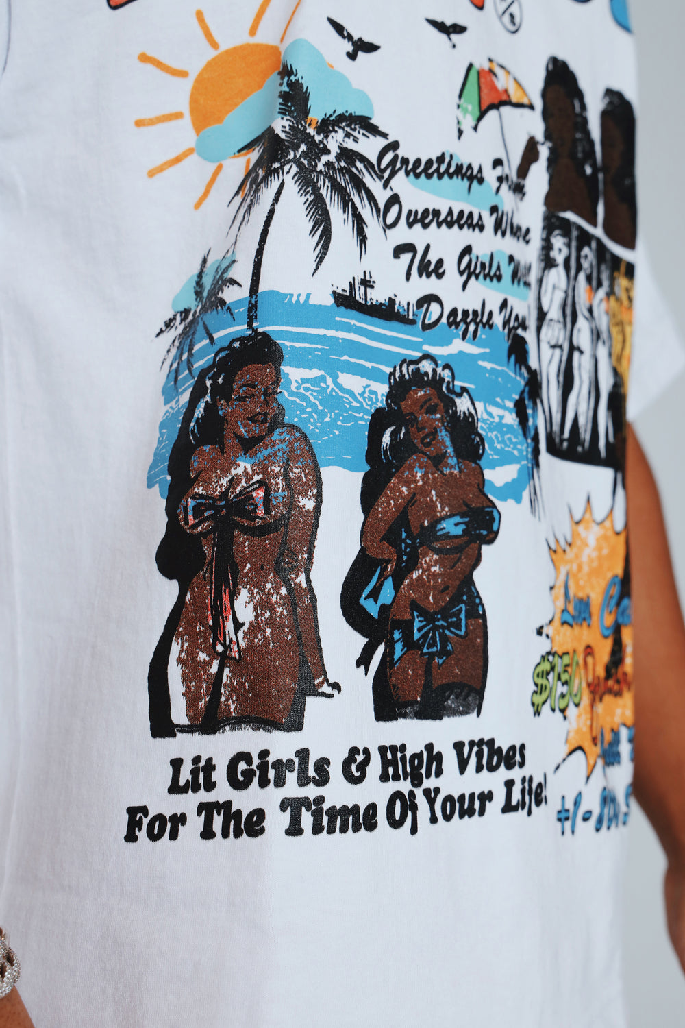 Passport Bros (White - Oversize Crop)