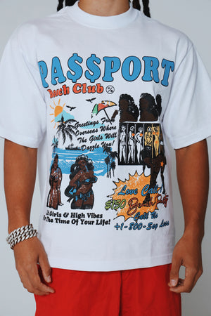 Passport Bros (White - Oversize Crop)