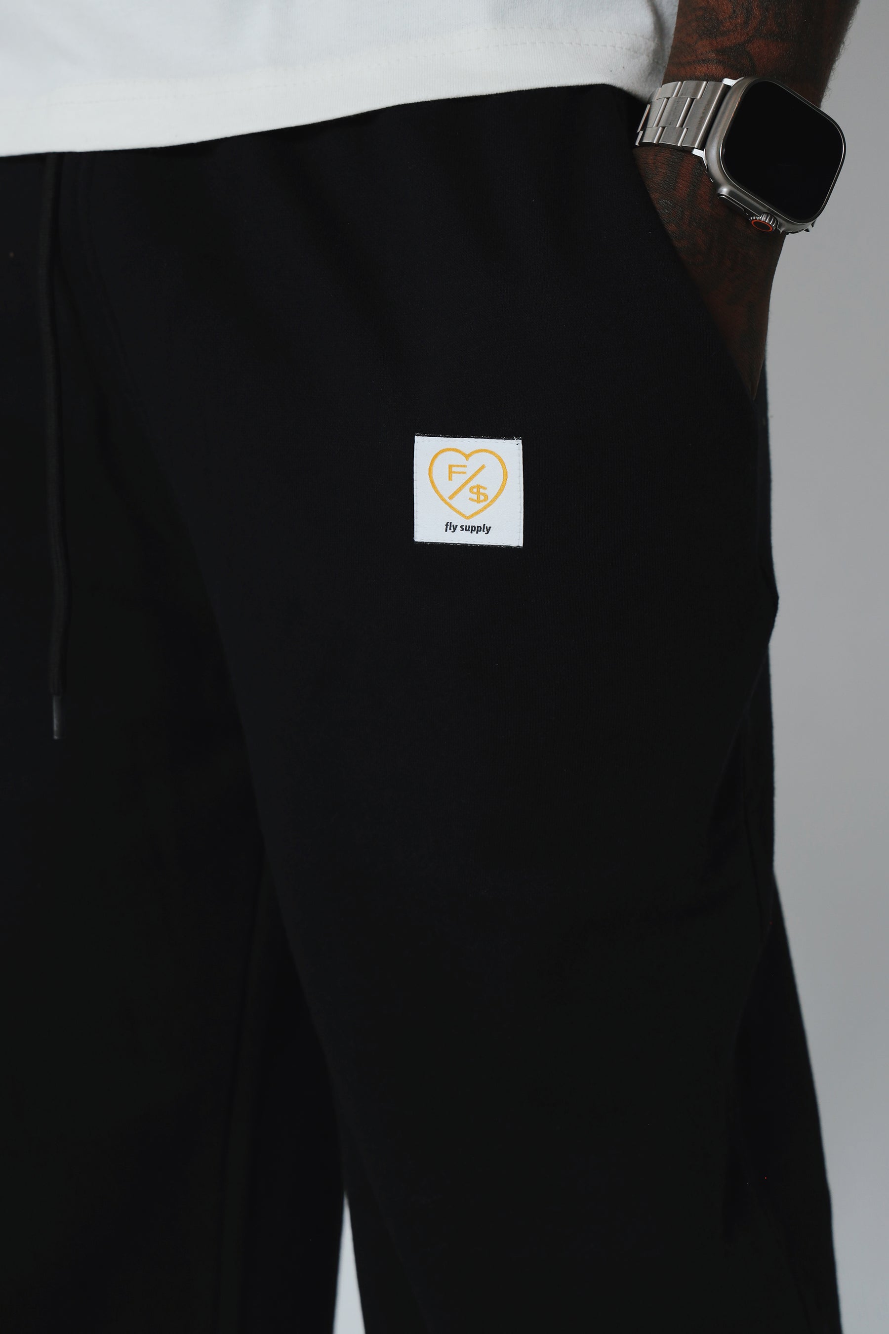 F/$ Patchwork Sweats (Black)