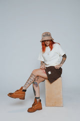 Patch Work Tee (Off White - Oversize)