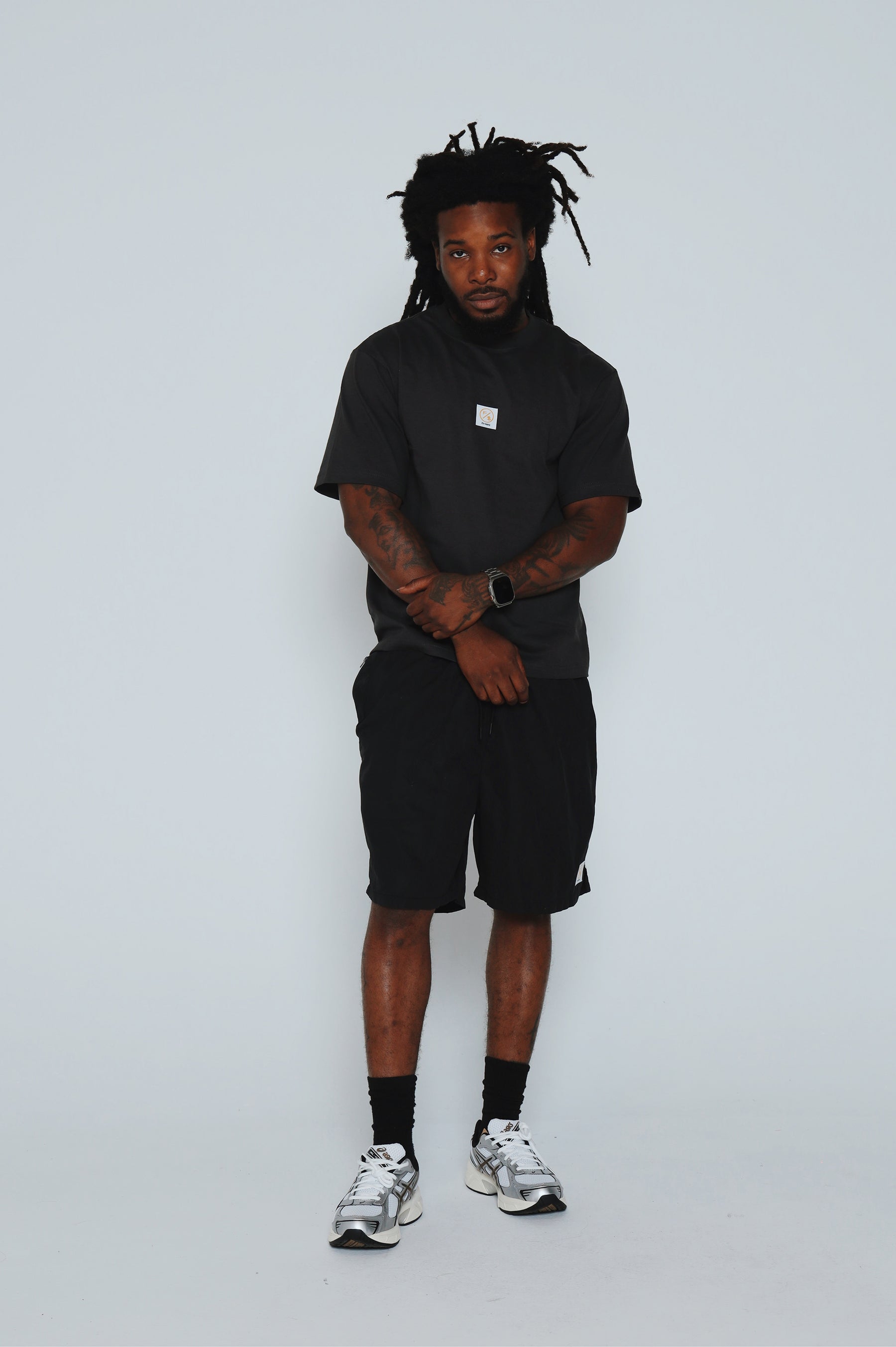 Patch Work Tee (Black - Oversize)