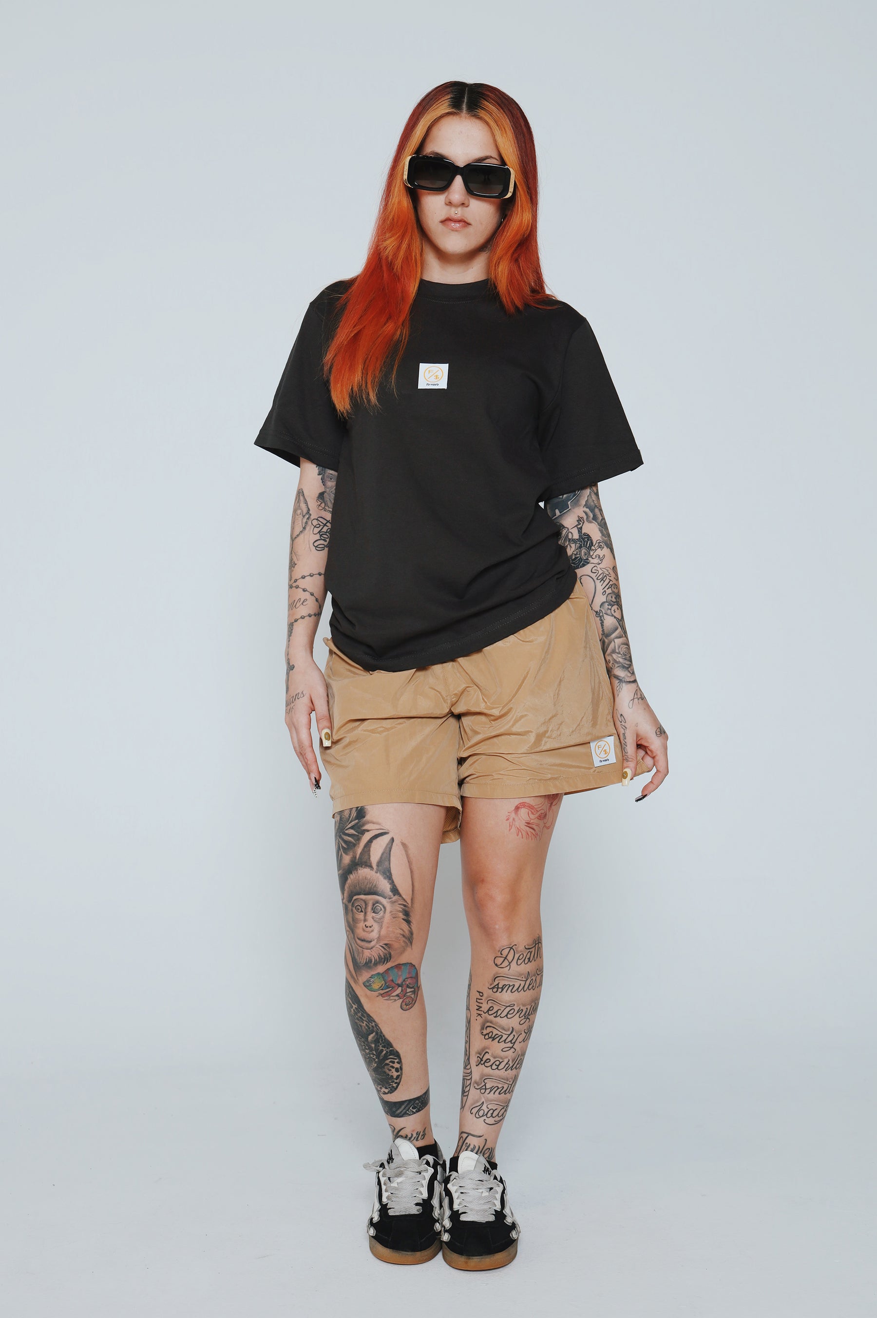 Patch Work Tee (Black - Oversize)