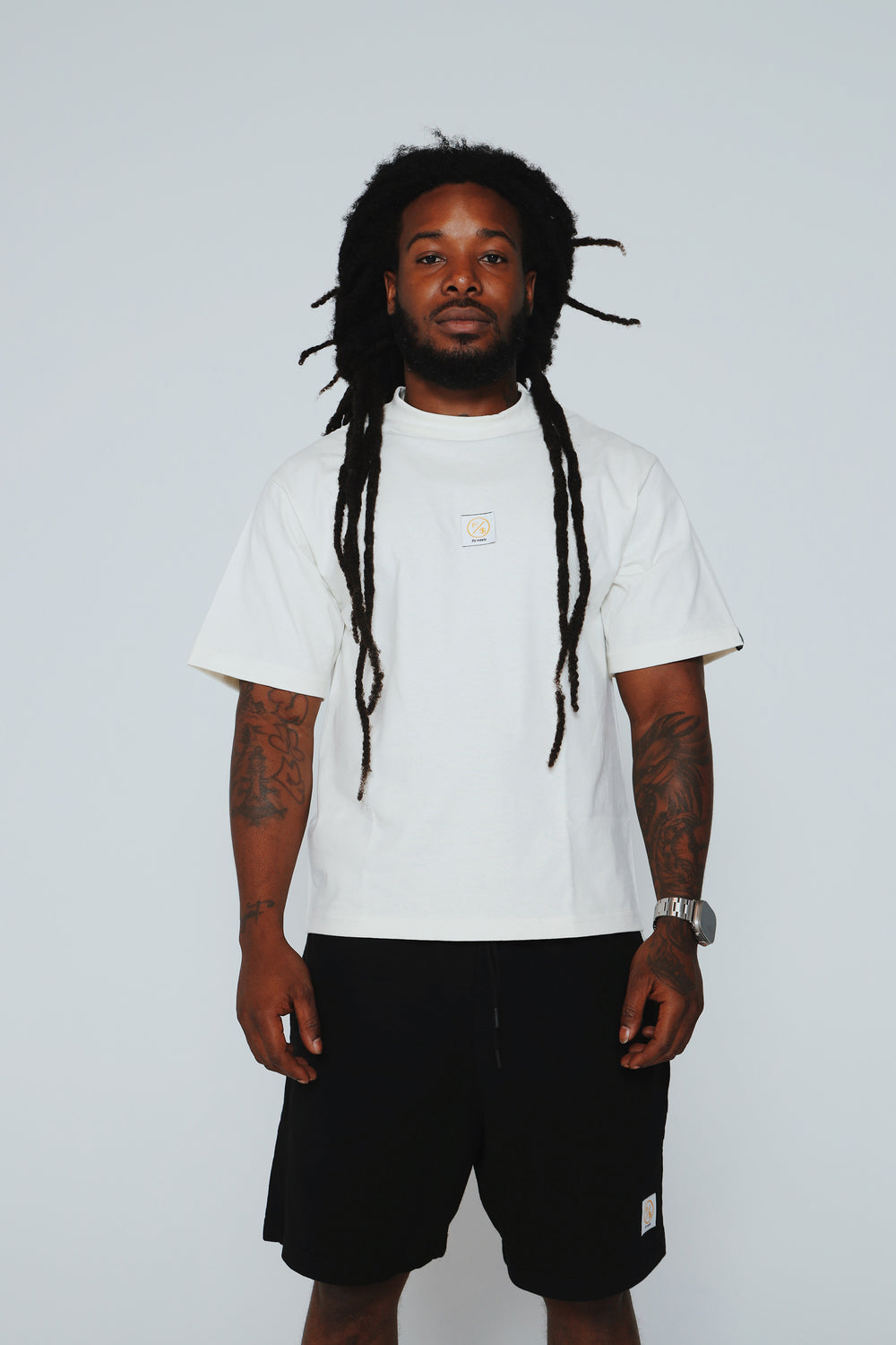 Patch Work Tee (Off White - Oversize)