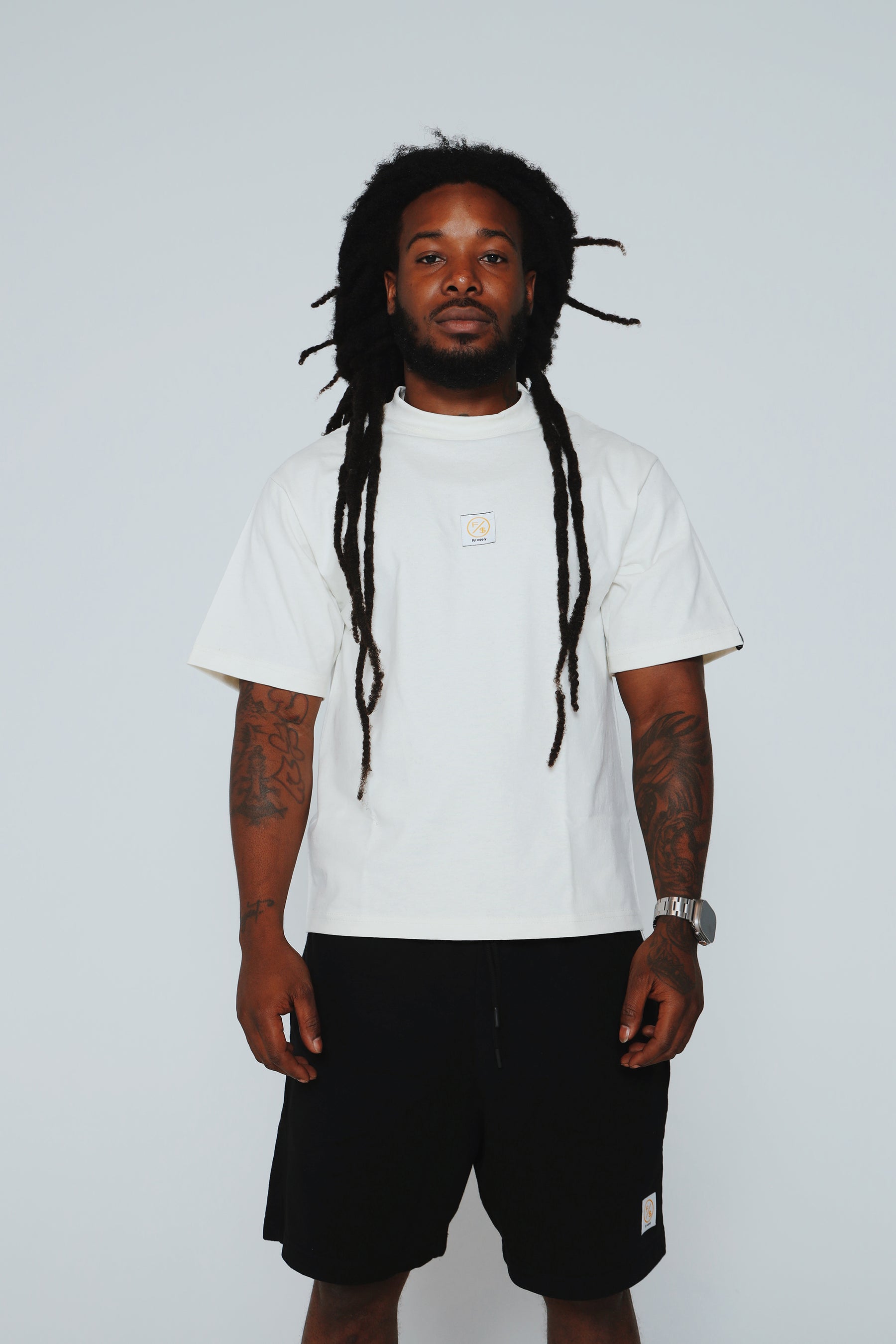 Patch Work Tee (Off White - Oversize)