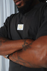 Patch Work Tee (Black - Oversize)