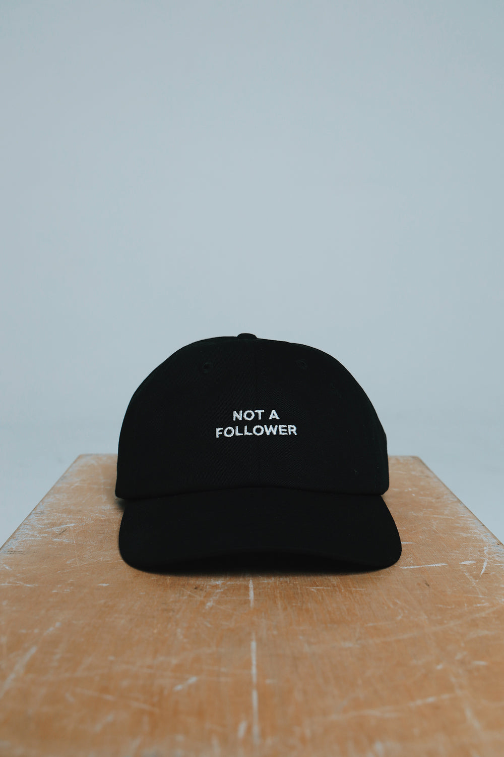 Not A Follower: Dad Hat (Black)