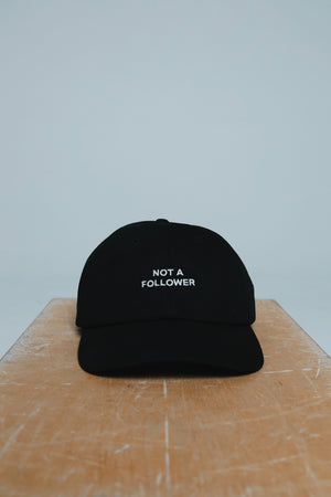 Not A Follower: Dad Hat (Black)