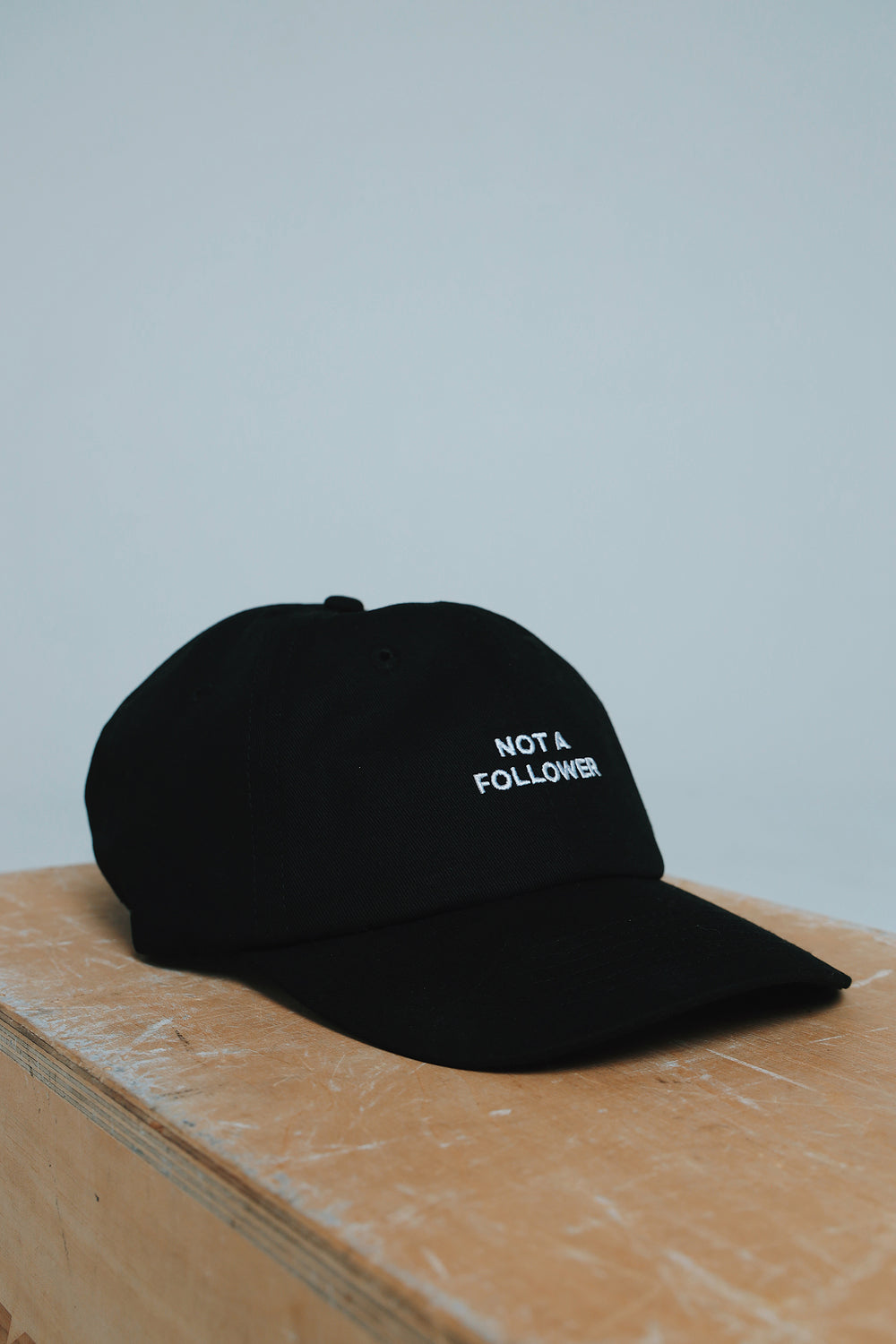 Not A Follower: Dad Hat (Black)