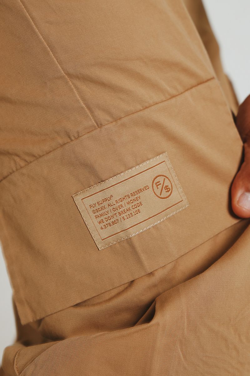 Essential Baggy Cargo Pants (Khaki)
