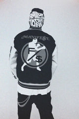 FS Family Over Money Y2K Knit Beanie (Black)