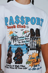 Passport Bros (White - Oversize Crop)