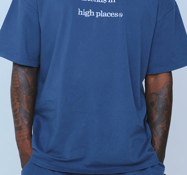 Friends In High Places (Navy - Oversize Shirt)