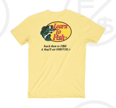 Learn To Fish: Tee (Yellow)
