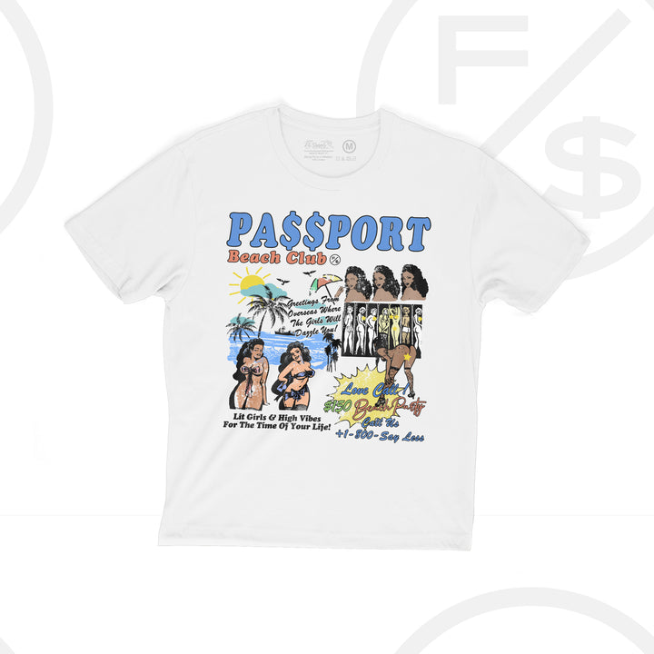 Passport Bros (White - Oversize Crop)