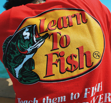 Learn To Fish: Tee (Red)