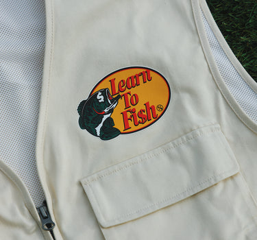 Learn To Fish: Utility Fisherman's Vest (Avail. Black or Khaki)