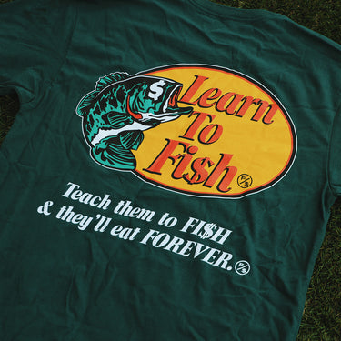 Learn To Fish: Tee (Green)