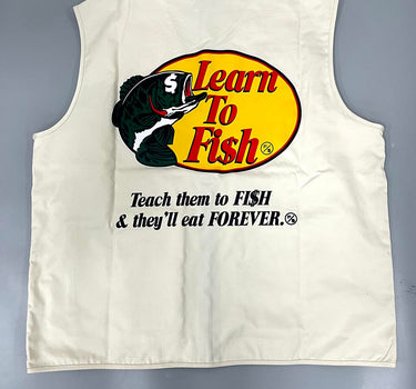 Learn To Fish: Utility Fisherman's Vest (Avail. Black or Khaki)