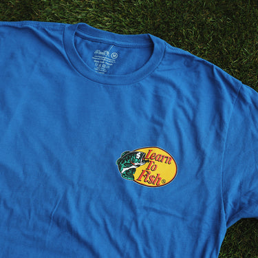 Learn To Fish: Tee (Blue)