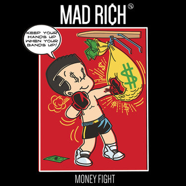 Mad Rich: Money Fight - Mounted Canvas