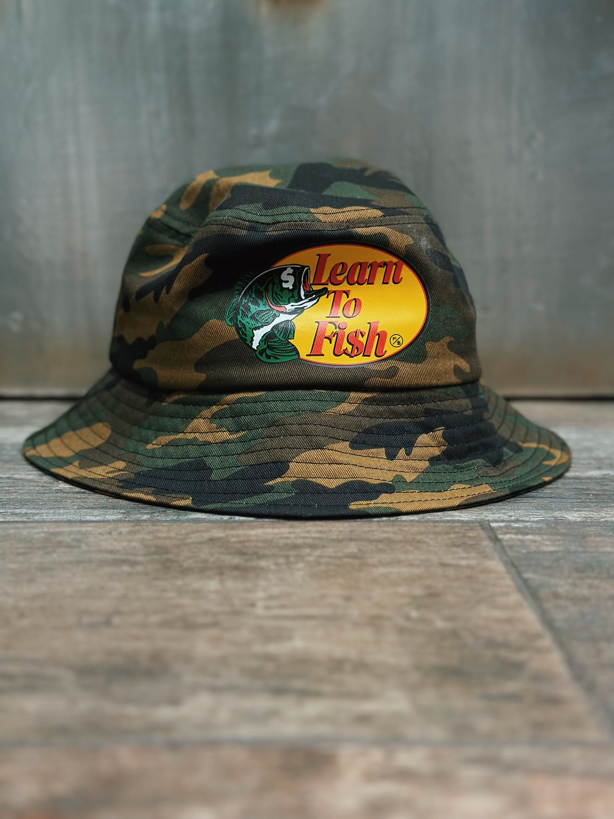 Learn To Fish: Bucket Hat (Camo) – Fly Supply Co