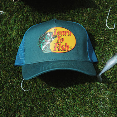 Learn To Fish: Trucker Hat (Green)