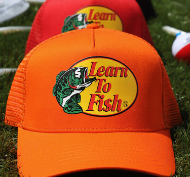 Learn To Fish: Tee (Orange)
