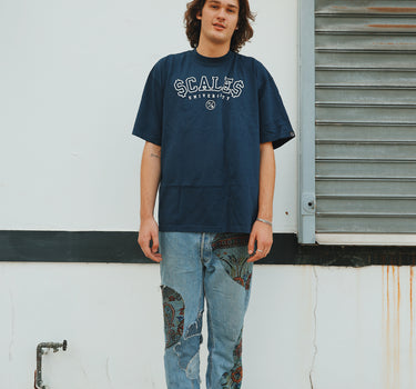 Scales (Navy - Oversize)