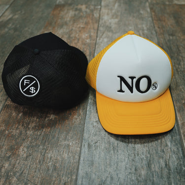 NO: Trucker Hat (Black or Yellow)