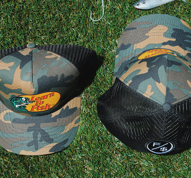 Learn To Fish: Trucker Hat (Camo)