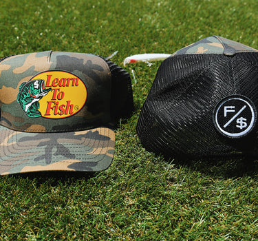 Learn To Fish: Trucker Hat (Camo)