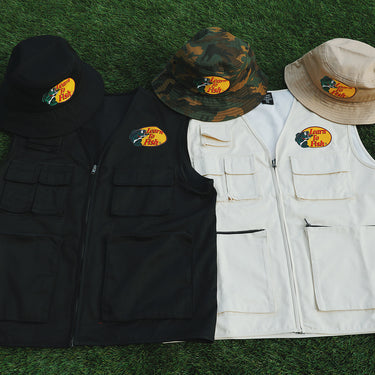 Learn To Fish: Utility Fisherman's Vest (Avail. Black or Khaki)