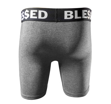 "Blessed" Boxer Brief Underwear (2PK-Grey)