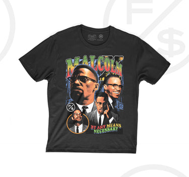 By Any Means: Malcolm X (Black - Oversize)