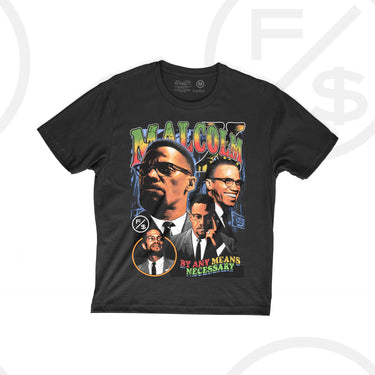 By Any Means: Malcolm X (Black - Oversize)